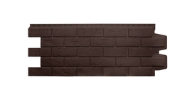 Фасадная панель GL Состаренный кирпич Classic шоколадный
