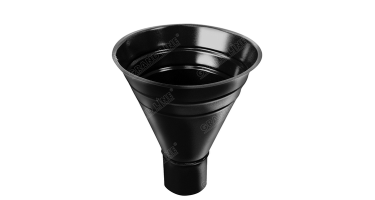 Воронка водосборная, PU 250/90 мм RAL 9005 черный