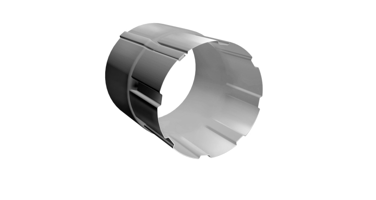 Соединитель трубы Grand Line 90 мм PU RAL 9003 сигнальный белый