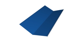 Планка ендовы нижней 300х300 0,4 PE с пленкой RAL 5005 сигнальный синий (3м)