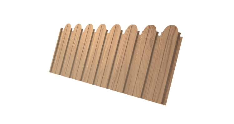 Профнастил С10B фигурный 0,45 Print Elite Honey Wood TwinColor