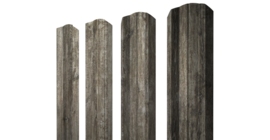 Штакетник М-образный А фигурный 0,45 Print Elite Nordic Wood TwinColor