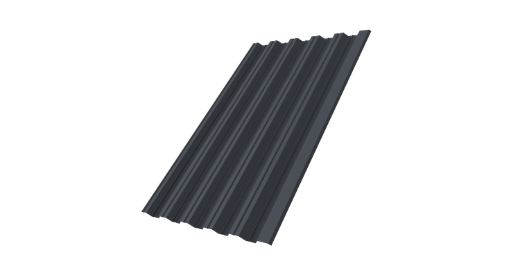 Профнастил HC35R GL 0,5 PurPro Matt 275 RAL 7024 мокрый асфальт