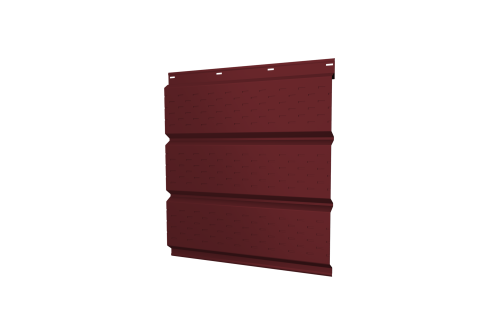 Софит металлический полная перфорация 0,4 PE с пленкой RAL 3005 красное вино