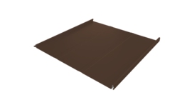 Фальц двойной стоячий Line Grand Line 0,5 Rooftop Бархат с пленкой на замках RAL 8017 шоколад