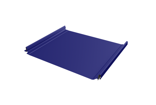 Кликфальц Pro Grand Line 0,45 PE с пленкой на замках RAL 5002 ультрамариново-синий