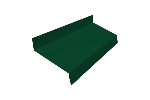 Отлив простой 50 0,5 Satin с пленкой RAL 6005 зеленый мох (2м)