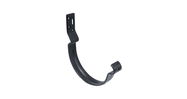 Крюк короткий полоса Grand Line PU 150 мм RAL 7024 мокрый асфальт