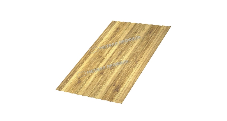 Профнастил С8 x 1150 А ECOSTEEL T 01 Золотой Дуб 0,5 мм