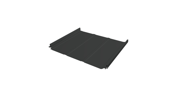 Кликфальц Pro Line Grand Line 0,45 PE с пленкой на замках RAL 7016 антрацитово-серый