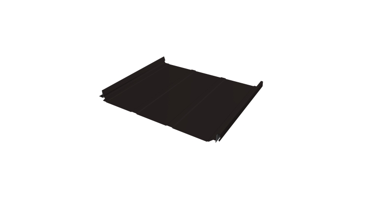 Кликфальц Pro Line Grand Line 0,45 PE с пленкой на замках RAL 9005 черный