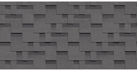 Гибкая черепица Standard, Тетрис, Серый