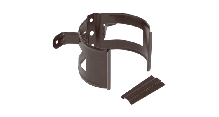 Кронштейн трубы на дерево 90 мм PU Мatt RAL 8017 шоколад