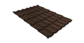 Металлочерепица классик 0,4 PE RAL 8017 шоколад