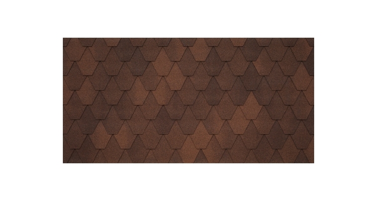 Черепица гибкая Tegola Unica Sardegna liberica 020 (коричневый кофе)