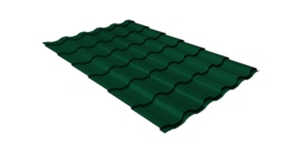 Металлочерепица кредо Grand Line 0,45 Drap TR RAL 6005 зеленый мох