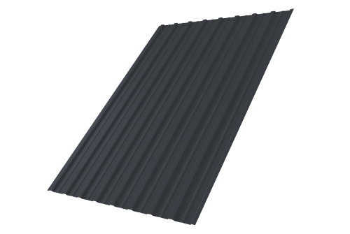 Профнастил С10A 0,5 Drap TX RAL 7024 мокрый асфальт