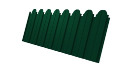 Профнастил C10B фигурный 0.4 PE RAL 6005 зеленый мох