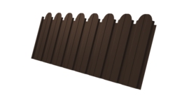 Профнастил C10B фигурный 0.4 PE RAL 8017 шоколад