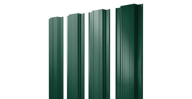 Штакетник Прямоугольный с прямым резом 0.5 Satin RAL 6005 зеленый мох