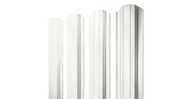 Штакетник Прямоугольный фигурный 0.4 PE RAL 9003 сигнальный белый