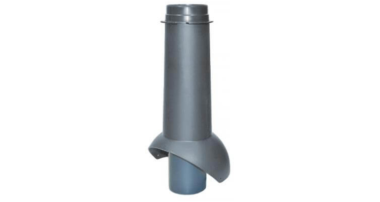 Выход канализации Krovent Pipe-VT 110 изолированный серый