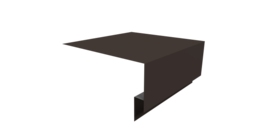 Планка околооконная сложная Блок-хаус new 200х75х27 0,45 PE с пленкой RR 32 темно-коричневый (3м)