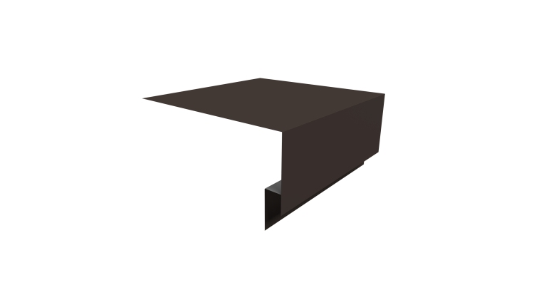 Планка околооконная сложная Блок-хаус new 200х75х27 0,45 Drap TR RR 32 темно-коричневый (2м)