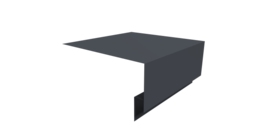 Планка околооконная сложная Блок-хаус new 250х75х27 0,45 Drap TwinColor RAL 7024 мокрый асфальт (3м)