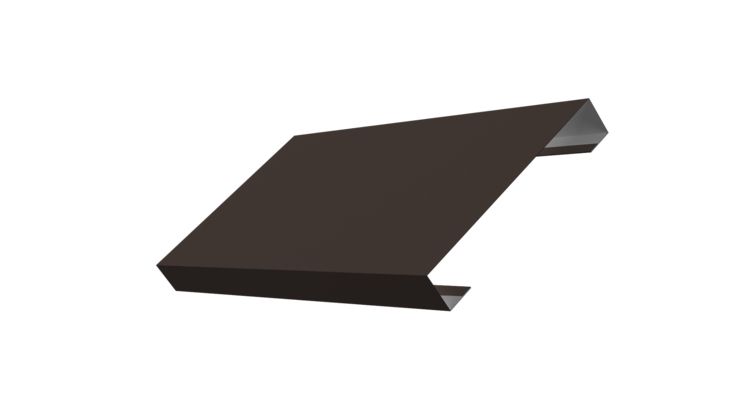 Ламель лицевая 125 забора жалюзи Texas 0.45 PE с пленкой RR 32 темно-коричневый