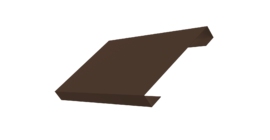 Ламель лицевая 150 забора жалюзи Texas 0.45 PE-Double с пленкой RAL 8017 шоколад