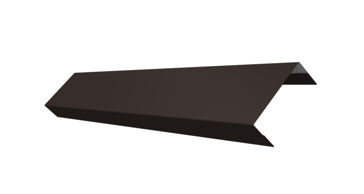 Ламель обратная 50 забора жалюзи Texas 0.45 PE-Double с пленкой RR 32 темно-коричневый