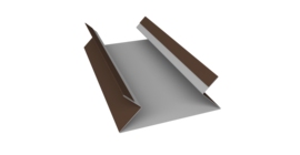 Планка угла внутреннего составная верхняя 0,45 Drap ST RAL 8017 шоколад (2м)