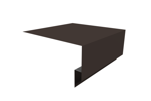 Планка околооконная сложная Экобрус Grand Line 250х75х25 0,45 Drap RR 32 темно-коричневый (3м)