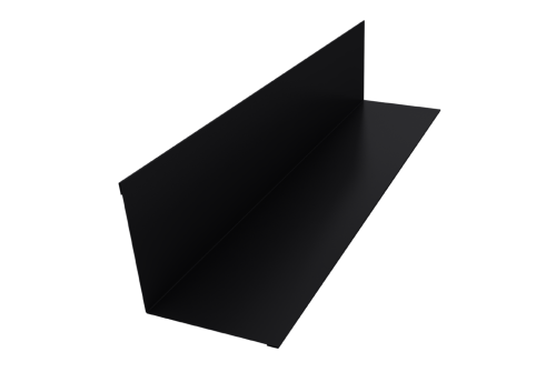 Угол внутренний 110х110 0,45 Drap RAL 9005 черный (3м)