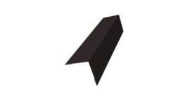 Угол внешний 50x50 0,5 Drap RAL 9005 черный (3м)