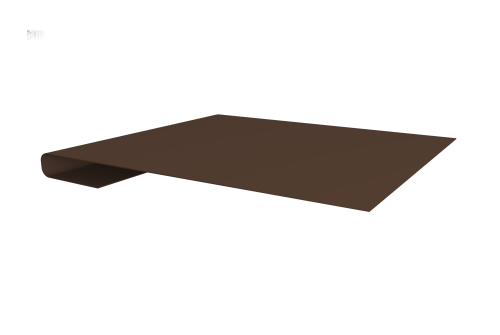 Планка завершающая 0,45 Drap TwinColor RAL 8017 шоколад (3м)