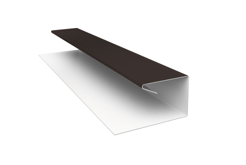 Планка П-образная завершающая сложная (КД) 0,45 Drap TX RR 32 темно-коричневый (2м)
