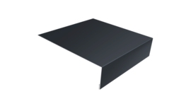 Планка лобовая/околооконная простая 190х50 0,45 Drap TX RAL 7024 мокрый асфальт (3м)