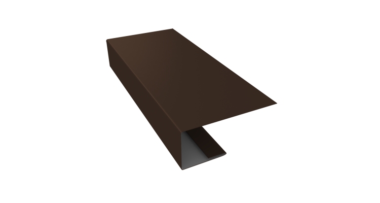 J-Профиль 18мм 0,45 Drap TR RAL 8017 шоколад (2м)