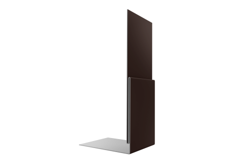 Планка приемная оконная 0,5 Satin с пленкой RAL 8017 шоколад (2м)