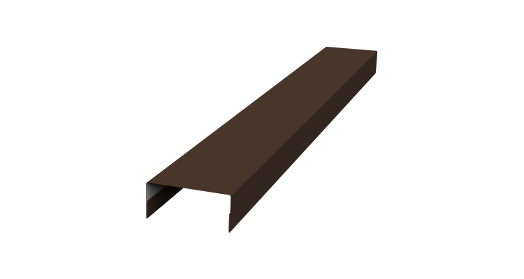 Крышка 30х15 жалюзи Texas 0,5 Rooftop Бархат RAL 8017 шоколад (3м)