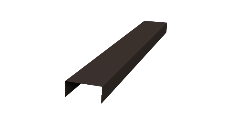 Крышка 45х20 жалюзи Texas 0,45 PE-Double RR 32 темно-коричневый (3м)