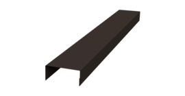 Крышка 45х20 жалюзи Texas 0,5 Satin RR 32 темно-коричневый (2,5м)