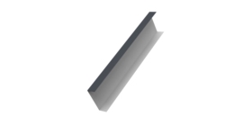 Декоративная накладка на столб универсальная 80х80 для забора жалюзи 0,45 Drap TX RAL 7024 мокрый асфальт (3м)