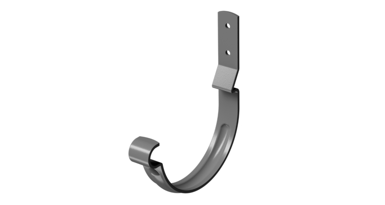 Карнизный крюк для желоба короткий Stal Premium, графит