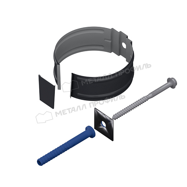 Держатель трубы Металл Профиль ПРОЕКТ D150 Ral 7024