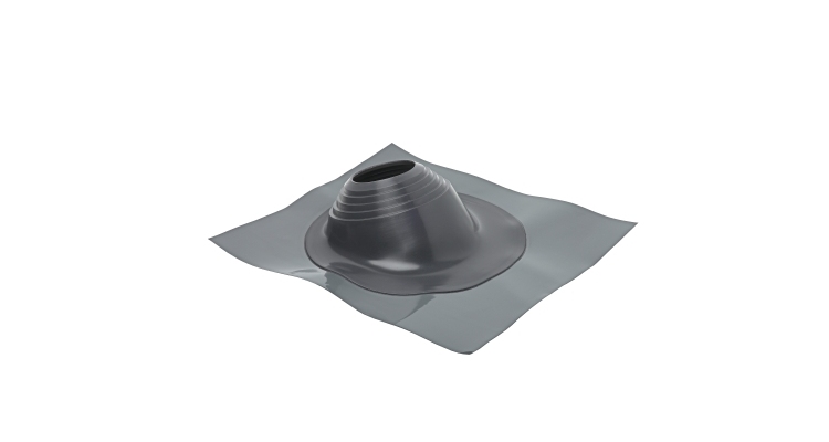 Проходной элемент MF угловой №3.1 (280-460мм) +185 EPDM (металлический окрашенный фланец) серый