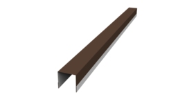 Планка вертикальная обратная для забора жалюзи Palermo 0,5 Satin RAL 8017 шоколад (2м)