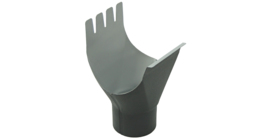 Воронка GL PE Matt 125/90 мм RAL 7024 мокрый асфальт